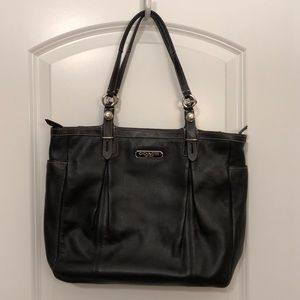 Black Coach handbag for work